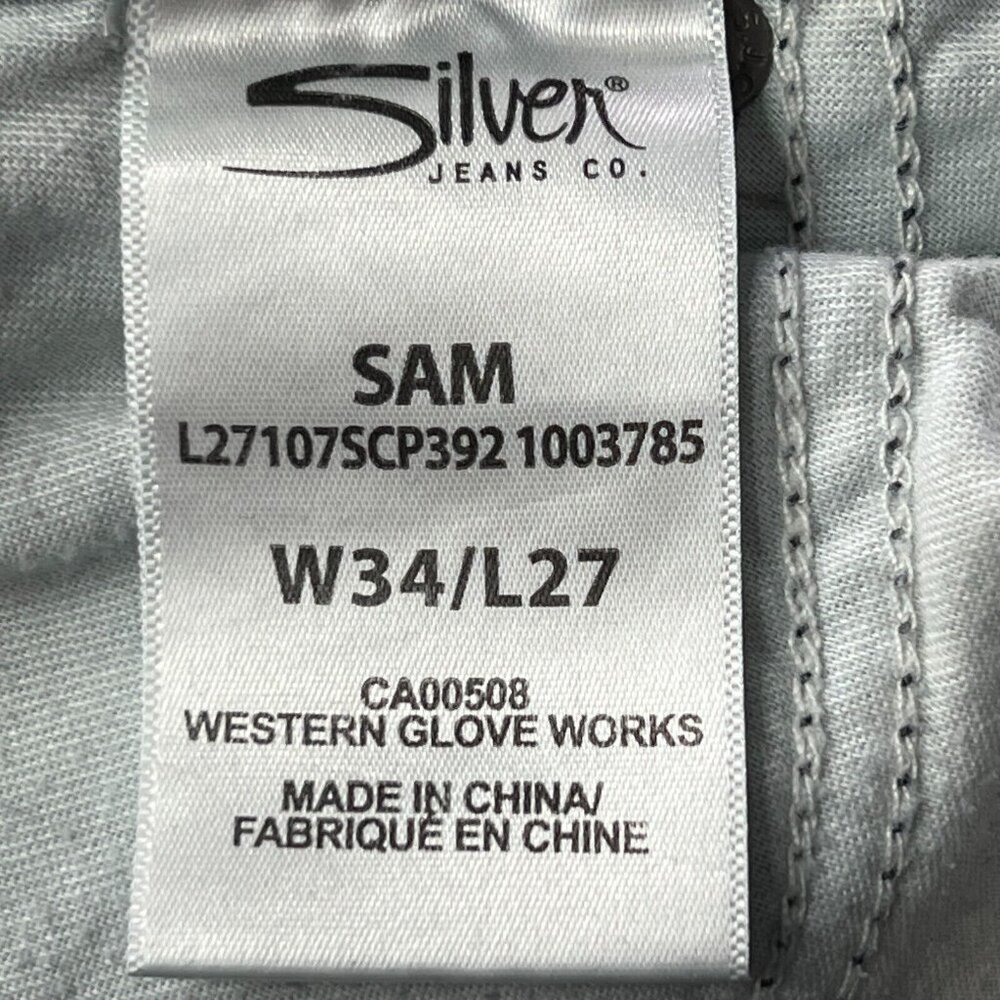 Silver Jeans Blue Boyfriend Jeans Distressed - Picture 7 of 11
